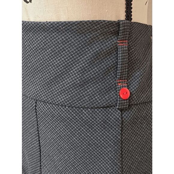 ANNA DALI PARIS A-Line Checkered Print Gray Skirt SIZE 42 (US 10) - Picture 6 of 9
